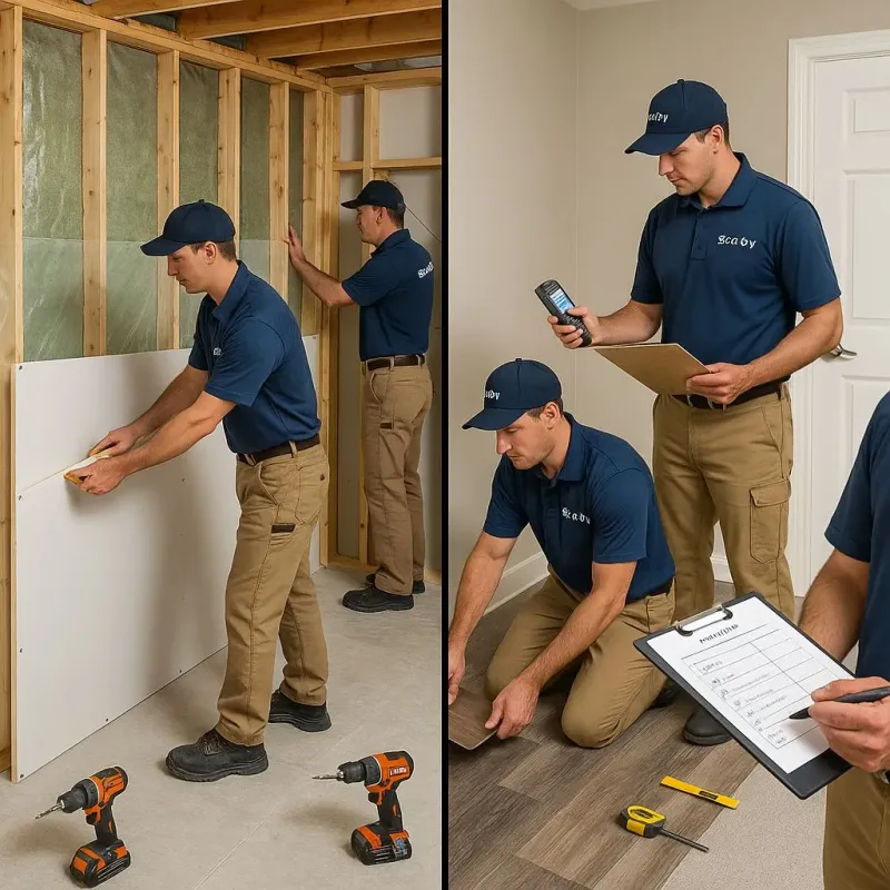 Repairs and Reconstruction process in Scissors, TX